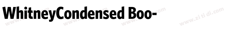 WhitneyCondensed Boo字体转换